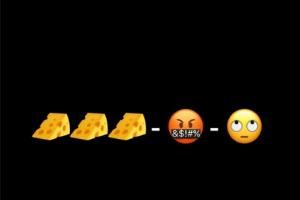 谁解读下啥意思?浓眉发表情包:🧀🧀🧀-🤬-🙄