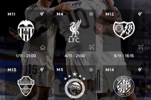 皇马官方晒11月赛程：主场战瓦伦西亚后将迎5连客，含客战利物浦